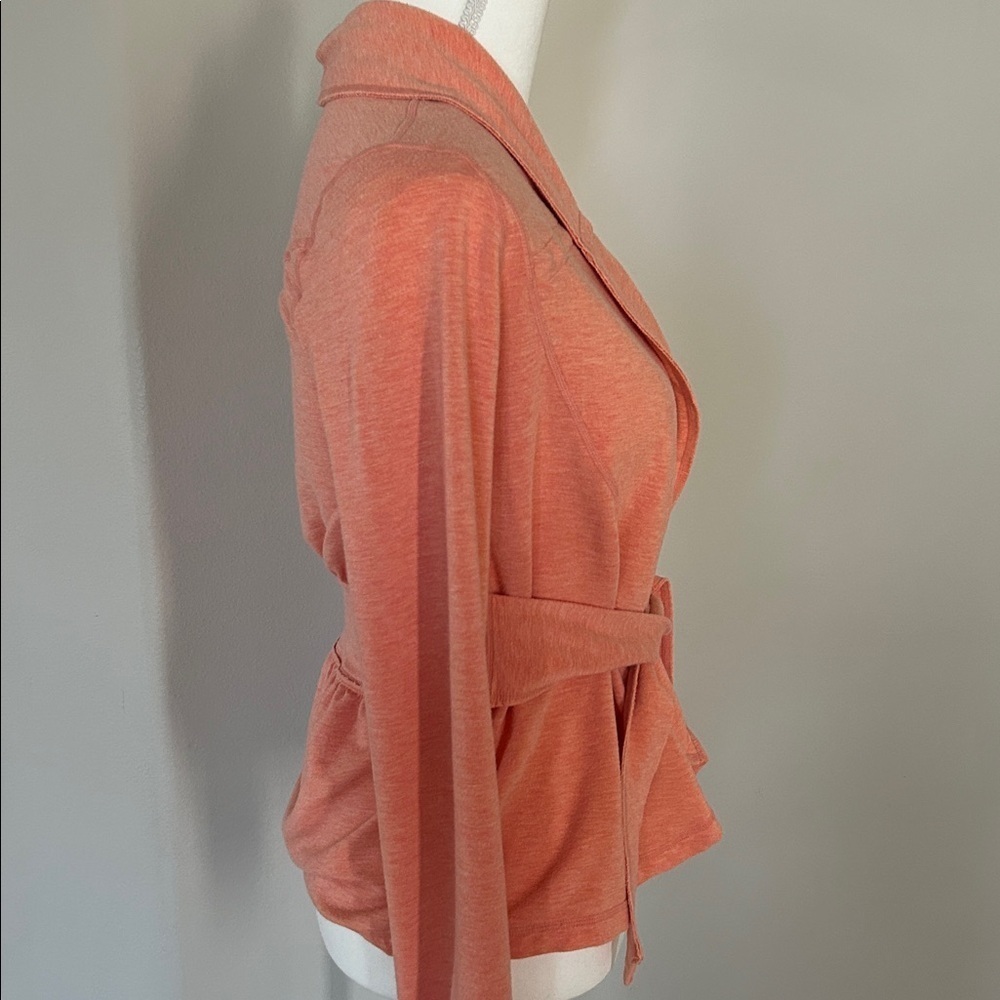 Lululemon Orange Wrap Cardigan Size 6 - Picture 2 of 8